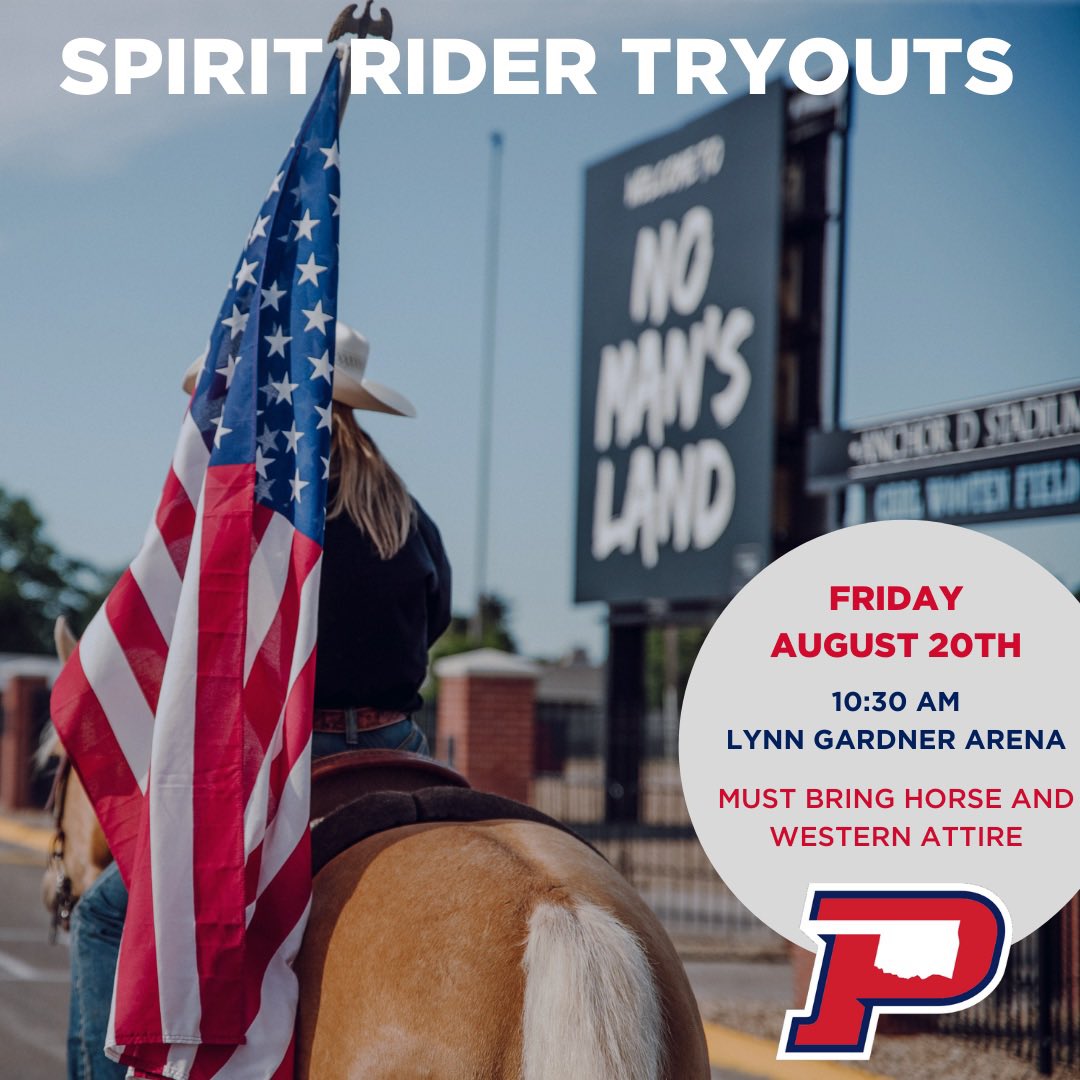 Want to be the next OPSU Spirit Rider? Join us this Friday at the Lynn Gardner Arena!