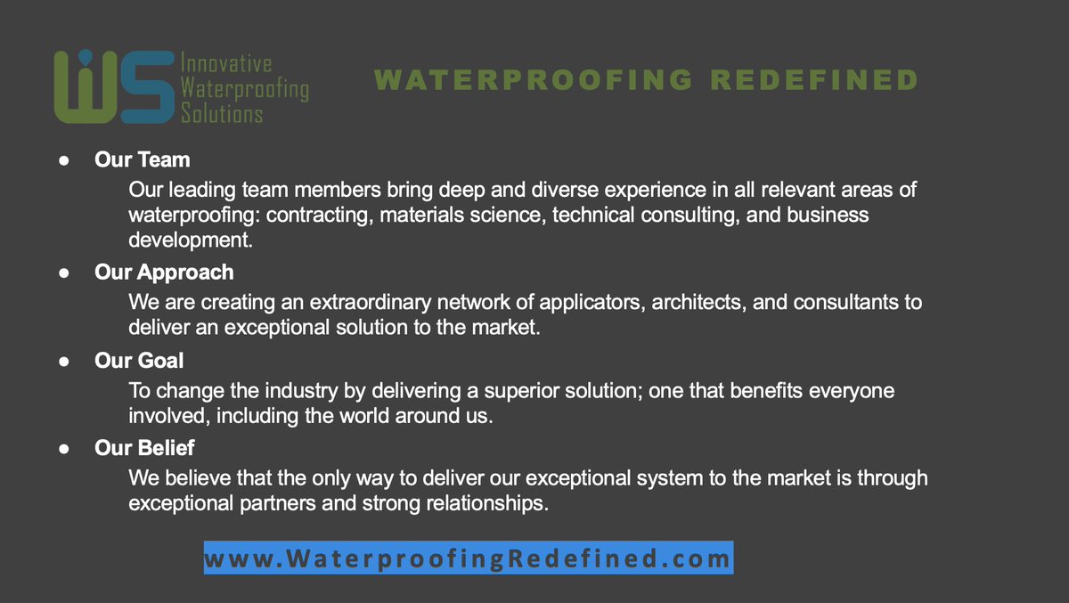 Innovative Waterproofing Solutions tweet media