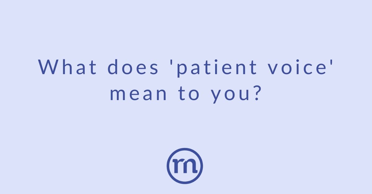 What does 'patient voice' mean to you?
#CysticFibrosis #CF