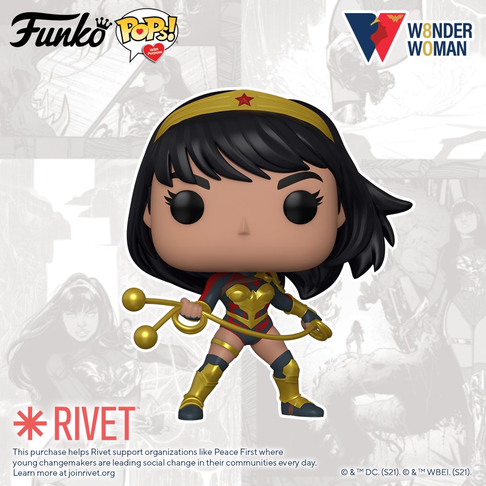 Funko has partnered with Rivet and DC to launch Pops! With Purpose – Yara Flor. To learn more about Rivet visit bit.ly/3y4s8Gs and check out our Blog to learn more about some of these amazing changemakers. bit.ly/3ATavLn #FunkoCares