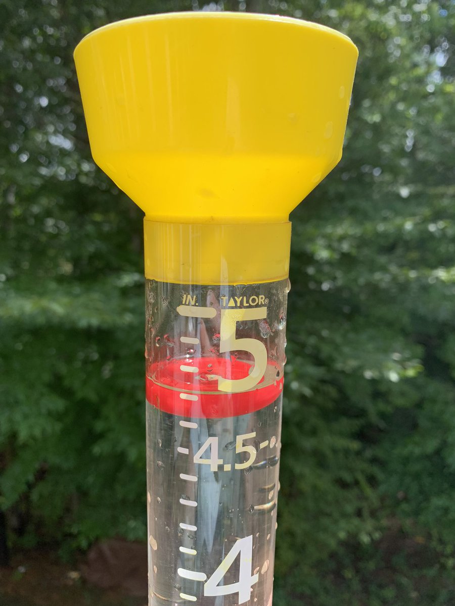 If this rain keeps up, we’re going to need a bigger rain gauge! Got this much overnight in #athensohio.