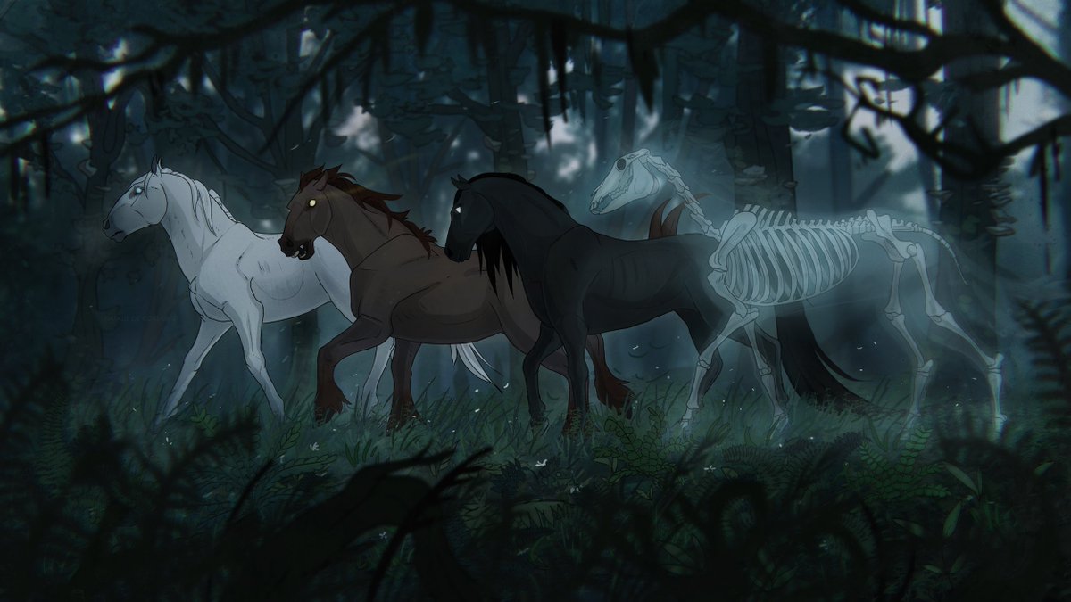 Just a regular herd of the regular horses... yeah