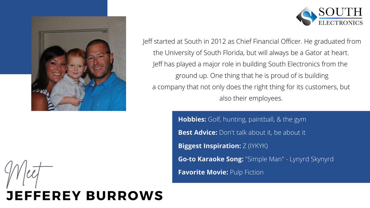 Meet our CFO - Jeff Burrows!! #meetthecrew #gettoknowus