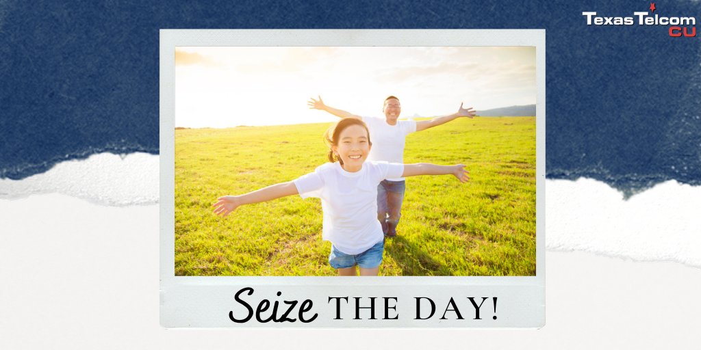 textelcu's tweet photo. "Don't count the days. Make the days count." - Unknown. β¨
Happy #WisdomWednesday! This is your reminder to make the most of your time and #SeizeTheDay. Don't let a day pass that you don't do something to make it count! π
#TexasTelcomCU #TX https://t.co/8aeiElGion