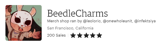 BeedleCharms's tweet photo. thank you for 200 sales! 🎊 https://t.co/MwaDskNhTn