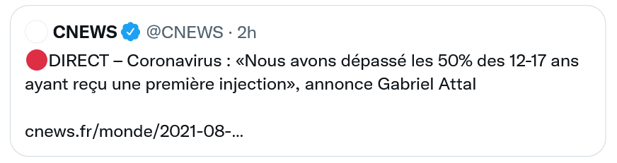 HeleneDeCeTemps's tweet photo. 🧭 Le nombre d'injections s'effondre, les manifs grossissent #Raoult lâche une bombe, alors dans la foulée le pouvoir lâche ses #FakeNewsMedias Leur meilleure arme de propagande quand tout le reste a échoué, c'est le mensonge, pour vous décourager. N'ayez pas peur ! #manifs21aout https://t.co/VUfDBcg3rK