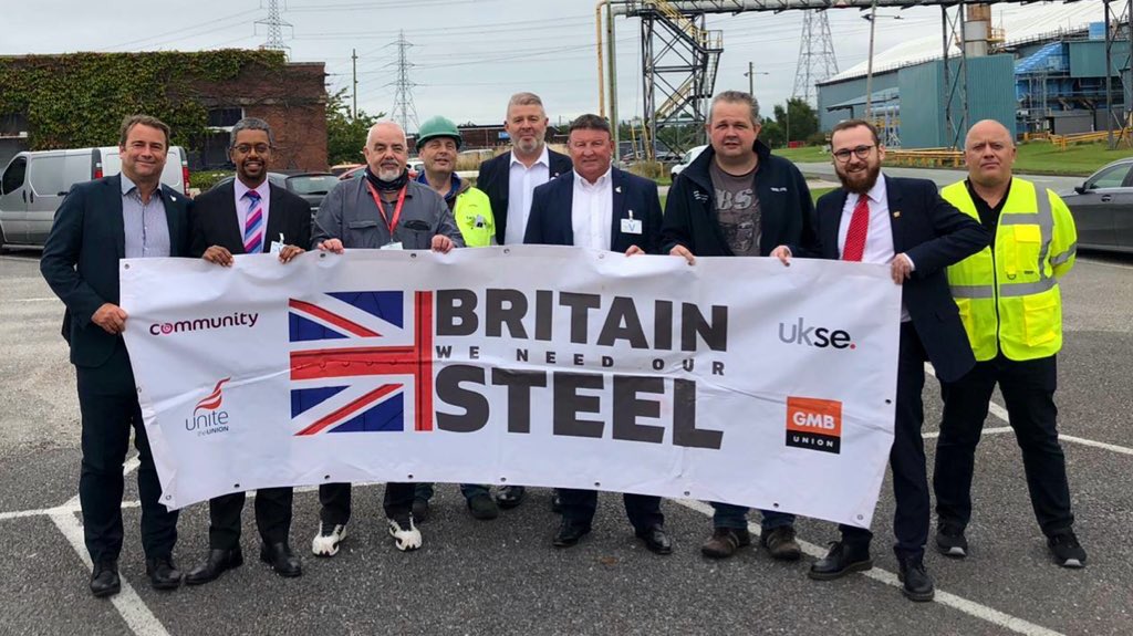 Great to see @vaughangething & @JackSargeantAM joining Unite Members, Reps & Officials at Tata Steel in Shotton today. We look forward to continuing to work with the Welsh Government to ensure that the Welsh steel industry has a prosperous & green future ahead. #WeNeedOurSteel