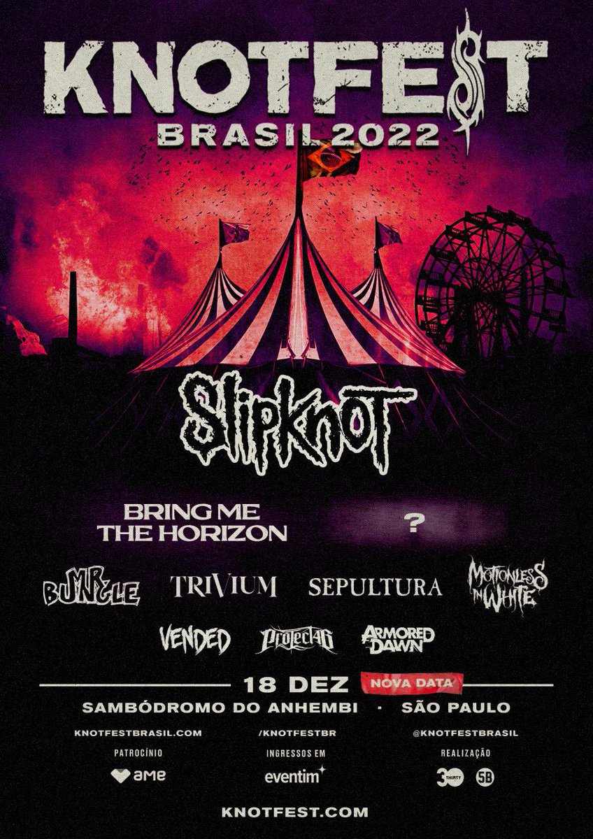 Slipknot Brasil on Twitter "Atenção os pacotes VIP não dão acesso a