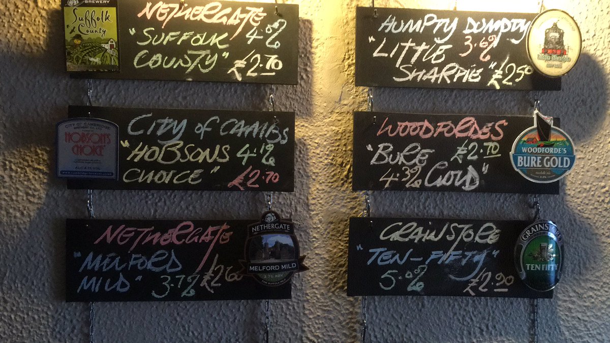 Woohoo! Screens are down, it feels we’re almost back normal. Some great beers on and some absolute crackers coming. Look forward to <a href="/NethergateBrew/">Nethergate Brewery</a> Essex Border, <a href="/WolfBrewery/">Wolf Brewery</a> Lupus, <a href="/mauldonsbrewery/">Mauldons Brewery</a> Pale <a href="/TringBrewery/">Brown Beard Jared</a> Drop bar &amp; many more. Here’s tonight’s