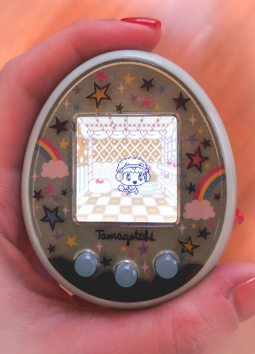 TamaFruti's tweet image. Segunda generación! Me parece muy mono y esponjoso….😍 #tamagotchi #tamagotchion #generacion2