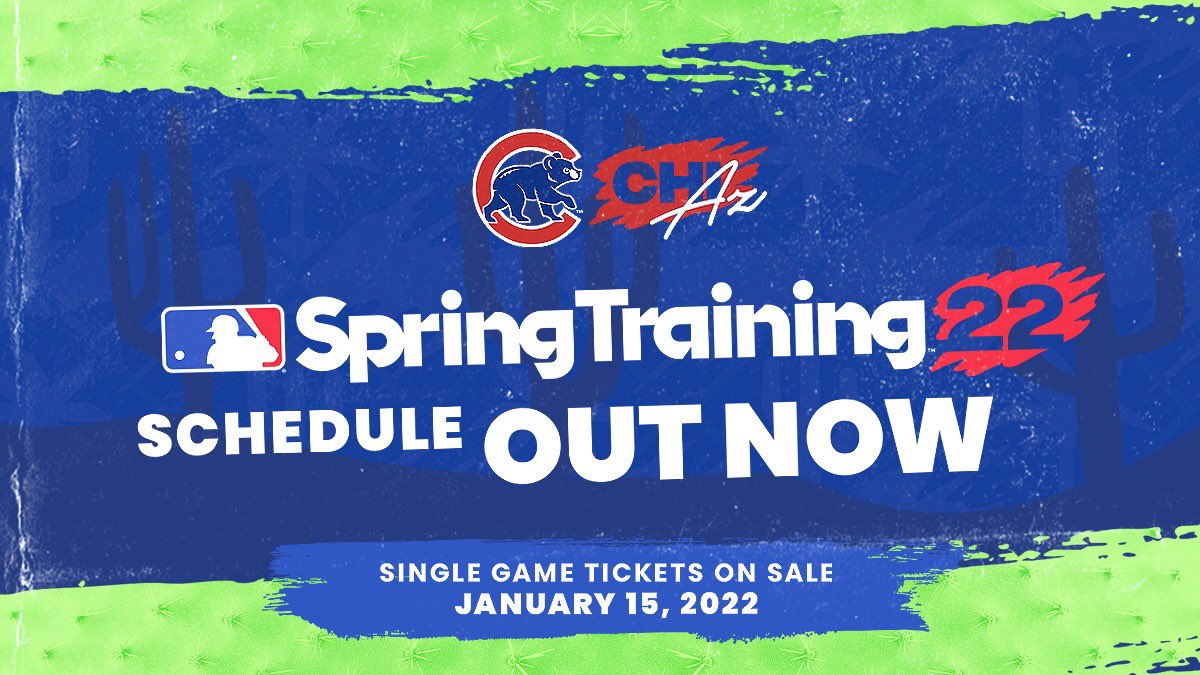 Chicago Cubs Spring Training Schedule 2022 Sloan Park Mesa On Twitter: "The Cubs 2022 #Springtraining Schedule Is Out  Now. 🌵⚾️ Https://T.co/Padnkfu607 Https://T.co/Mhytnupnqv" / Twitter