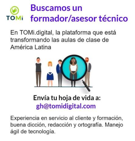 mkatherineg's tweet photo. #TrabajoSiHay #FormadorAsesorTécnico
Demuestra que  eres un PROFESIONAL TALENTOSO y acepta el reto de pertenecer a nuestro equipo.
Trabajo 100% remoto, desde cualquier ciudad y cualquier país. Envíanos tu hoja de vida gh@tomidigital.com https://t.co/GqKhLDC2hD