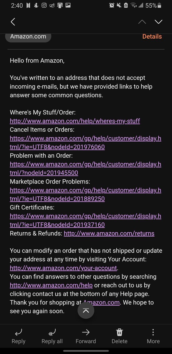 Amazon Help on Twitter "We contacting us with the number
