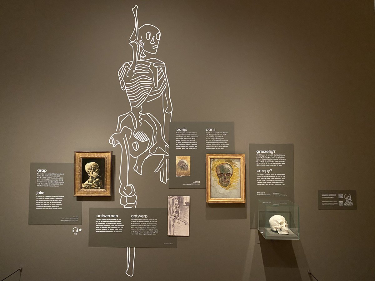 ElisaGravil's tweet photo. 4/ Still want to draw ? Let’s have a “phygital” solution ? #QRcode are everywhere at @vangoghmuseum #colouring #PhygitalExperience https://t.co/5duMCKrYjg