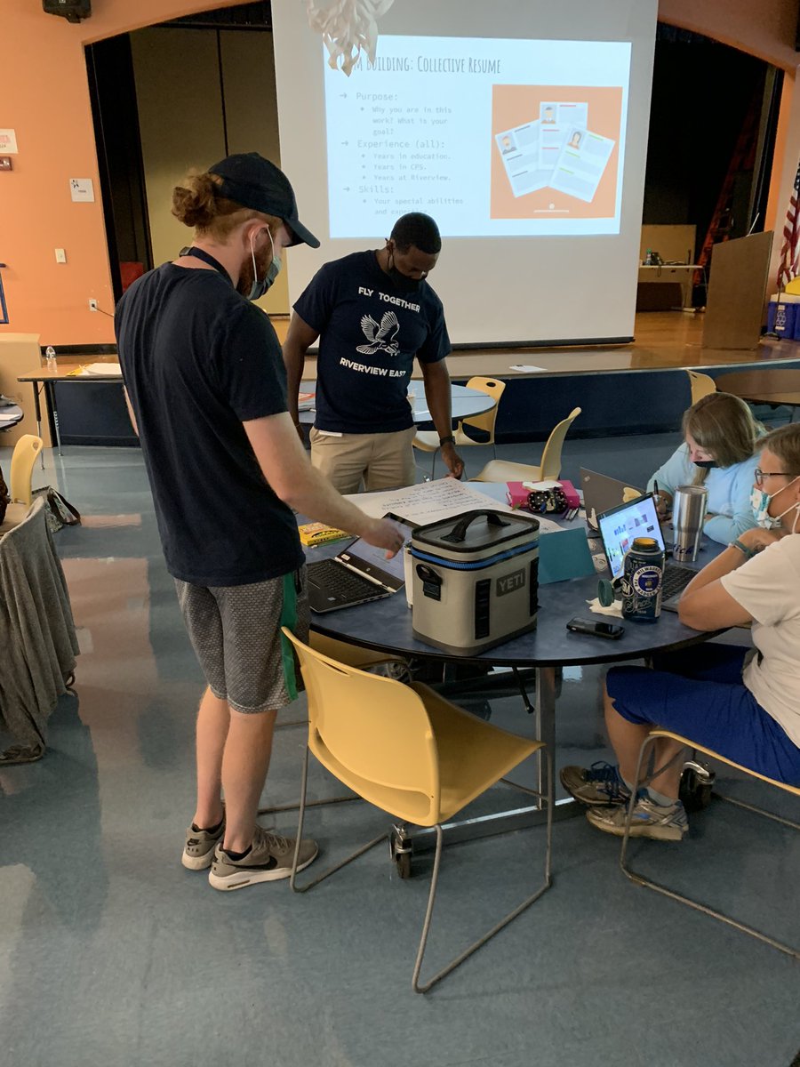 DebraPendley's tweet photo. Hawks soar together!!! Staff opening day @RiverviewHawks with @WolfofRiverview leading the charge. What a great beginning to a great new year! #Cues #HamiltonCountyESC #iamcps https://t.co/ru8Wpkmh2E