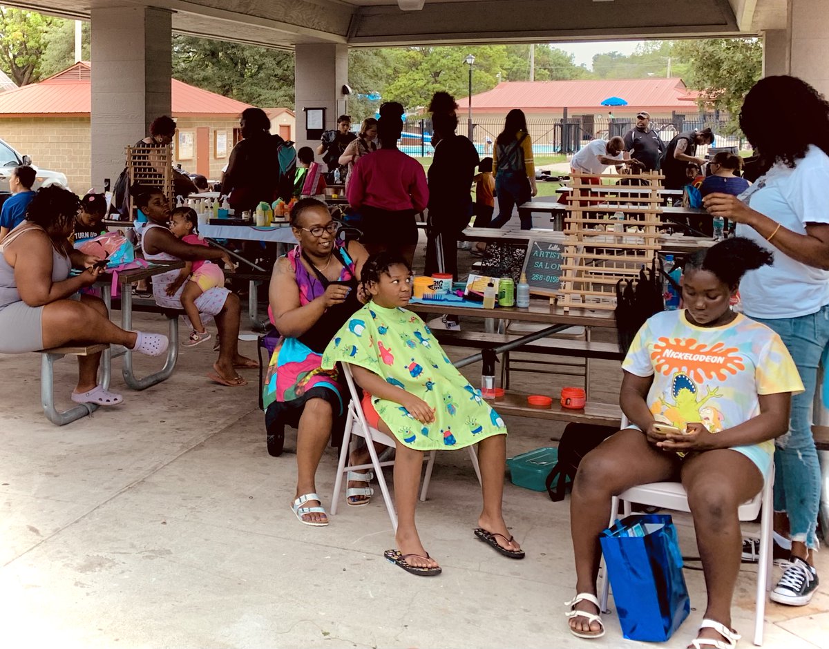 Barbershop in the park event hosted by Dream Tree Academy 573. Back-to-School. Tug-o-War at Douglas Park on Sunday, August 8th, 2021.
Some of our male mentors are pictured below and volunteers. J'ron B., Lonnie, and Jon.