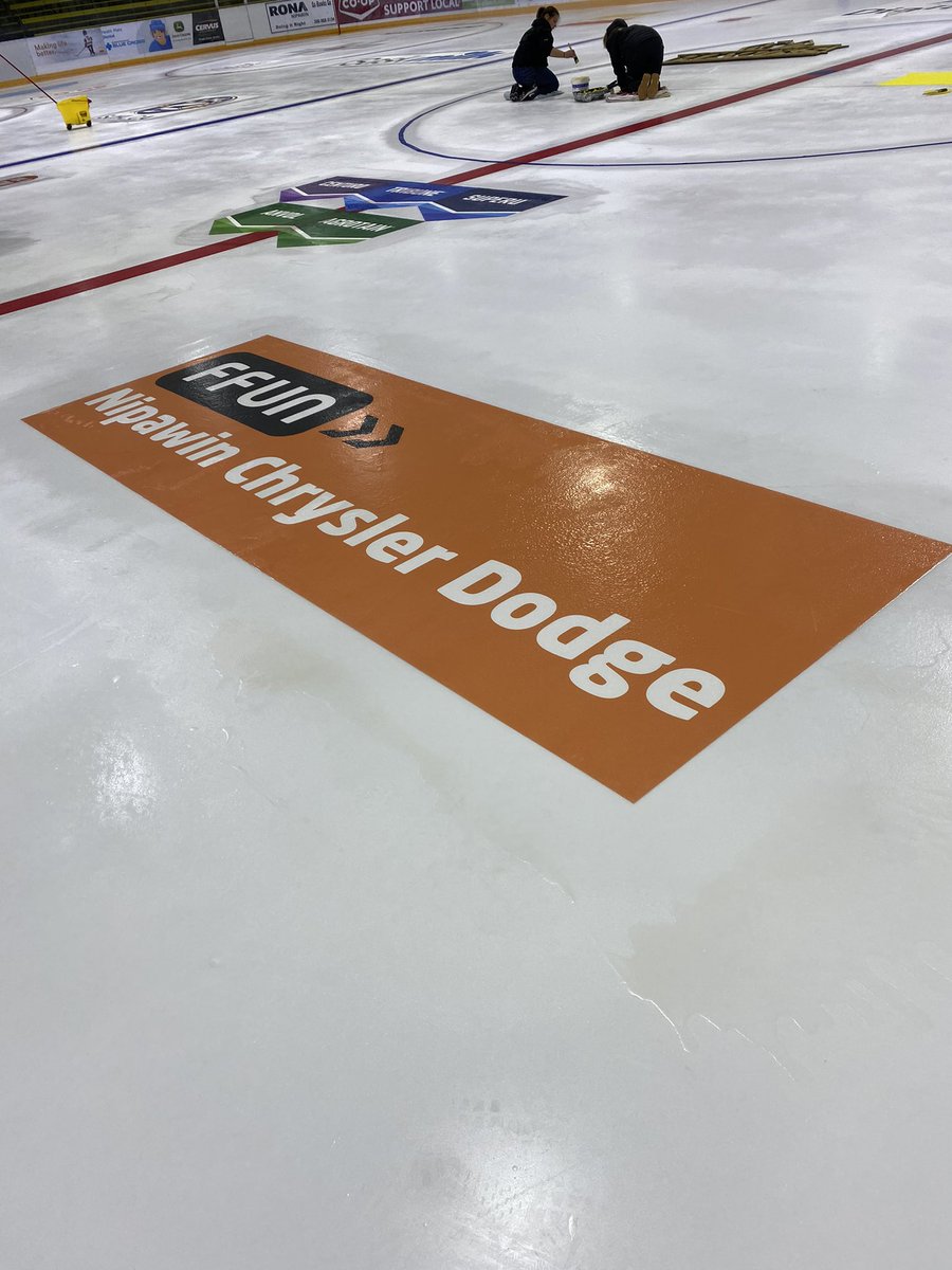 SJHL_Hawks's tweet photo. Ooooooh, how exciting! The Centennial Arena staff has been hard at work getting the Cage ready!   👏😍 https://t.co/esux58I3kE