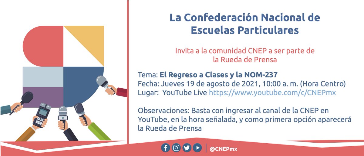 EL REGRESO A CLASES y la NOM-237
Confederación Nacional de Escuelas Particulares
#fundaciónexeb #ExEb #alumnos #educacion #escuela #SEP #maestros #RegresoAClases #Noticias #EscuelasParticulares <a href="/CNEPmx/">Confederación Nacional de Escuelas Particulares</a>