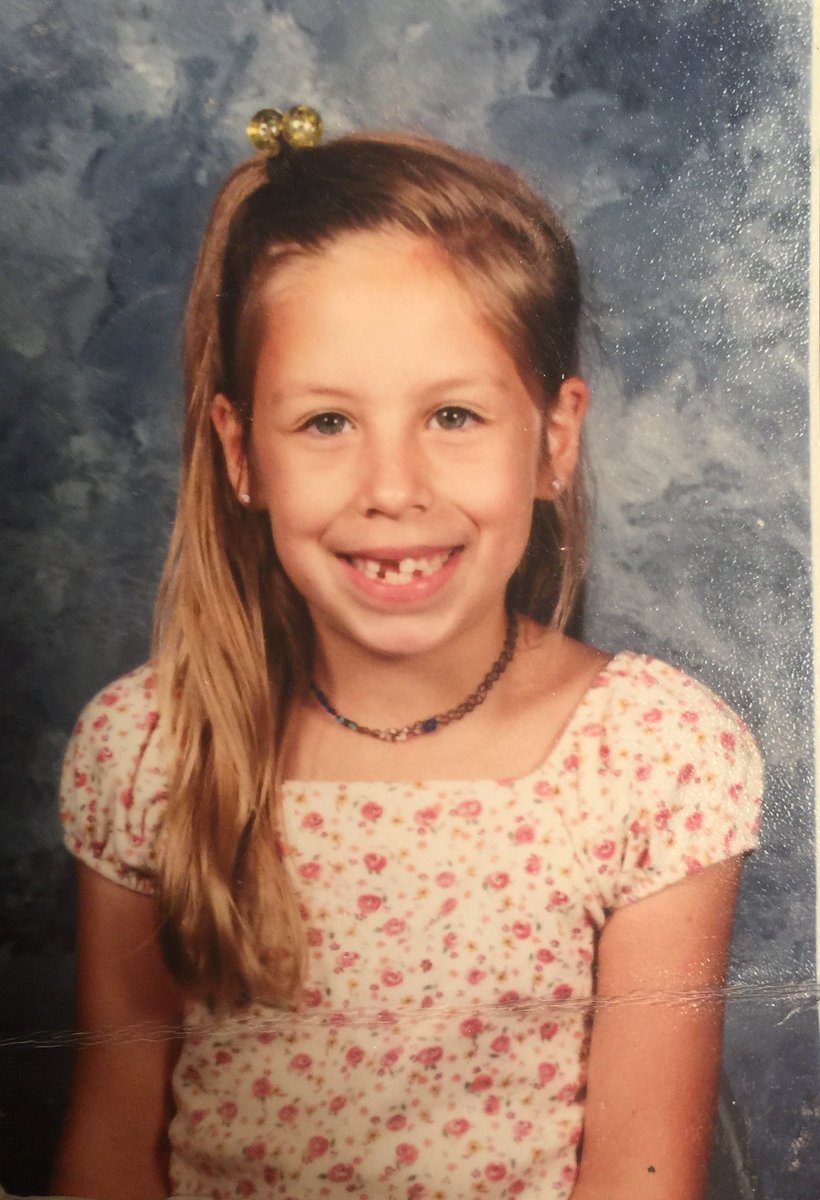In honor of my 6th first day in 2nd grade (technically 7th😉) here is my 2nd grade school picture vs. today!! Happy first day of school teachers and students!!💜🍎 #2ndGrade #BackToSchool <a href="/MJEjags/">Jenks Elementary</a>