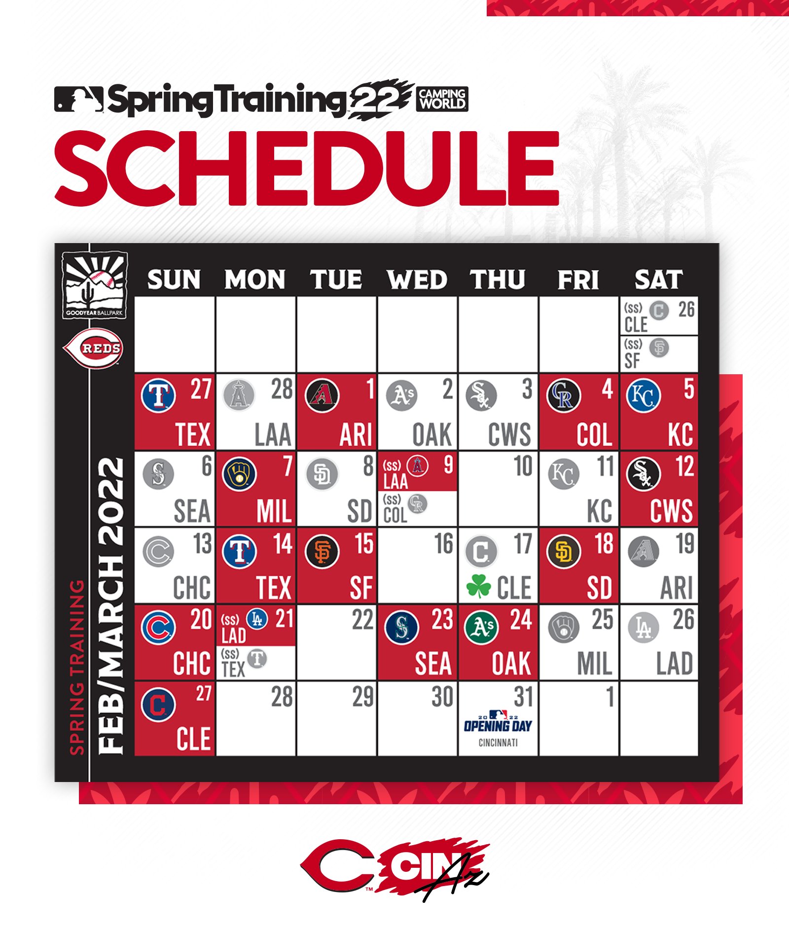 Giants Spring Training 2022 Schedule Goodyear Ballpark (@Goodyearbp) / Twitter