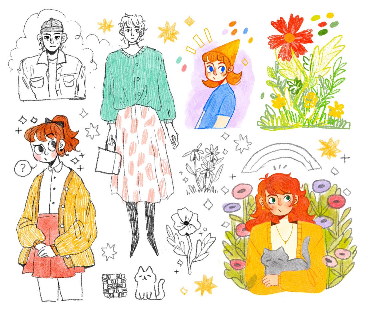 *throws some sketches at you* happy wednesday 🌼 