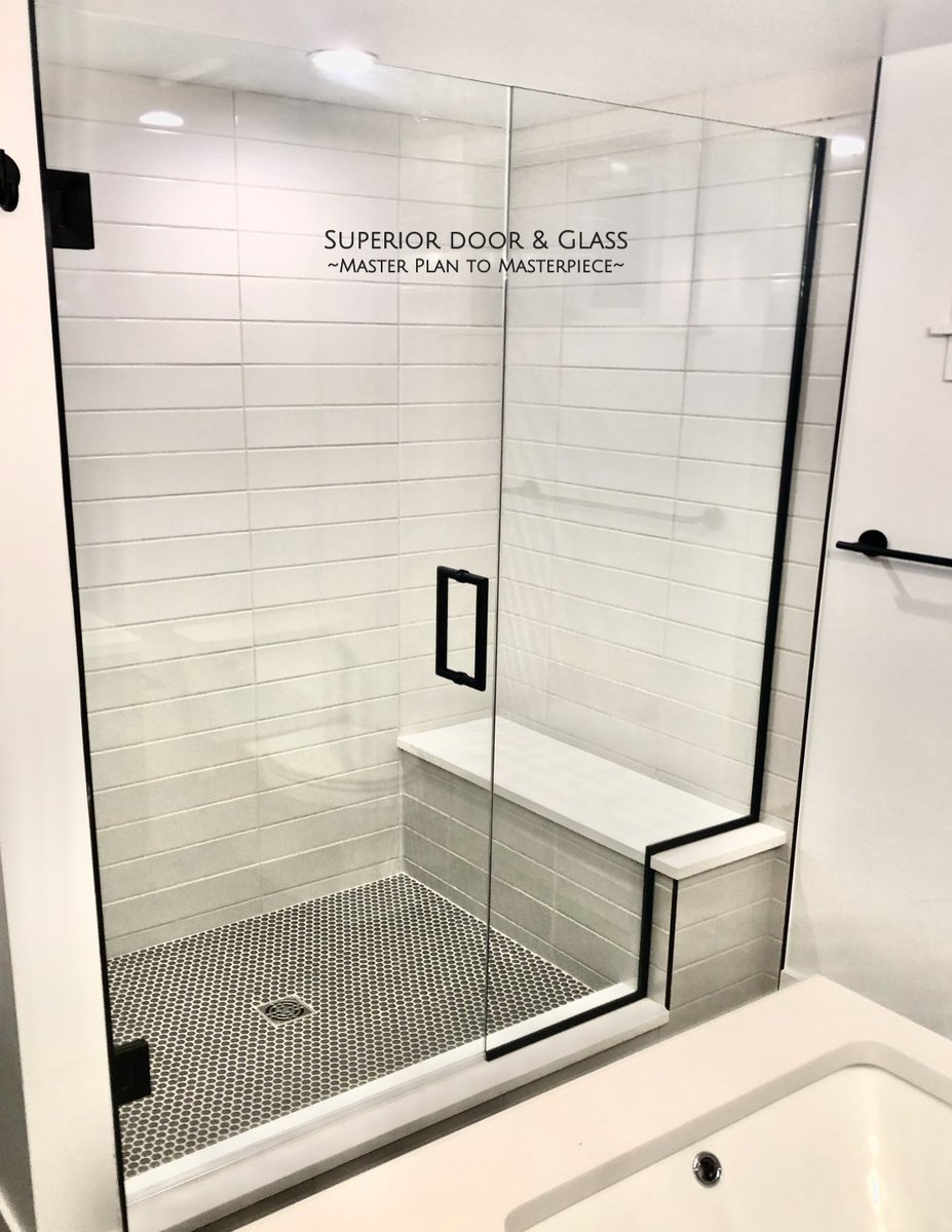 SuperiorGlass's tweet photo. Superior Door &amp; Glass ~Master Plan to Masterpiece~

The frameless shower glass and hardware compliment this master bathroom perfectly! Very happy clients! Terrific installation by our pro's!

#ShowerGlass #Frameless #Interiors #Design #FrontRange #CO #HomeSpa #QualityMatters https://t.co/jTmWdAZf9A