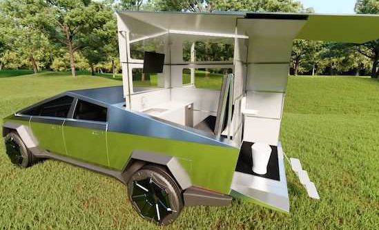 An AI and #softwarecompany is making #camper attachments for #Tesla #Cybertrucks. Pre-orders have already reached $80,000 million for the $50,000 CyberLandr.  #teslacybertruck #teslacybertruckaddicts #teslatrucks #teslas #campers #campervan #roadtripusa #roadtrip #campinglove
