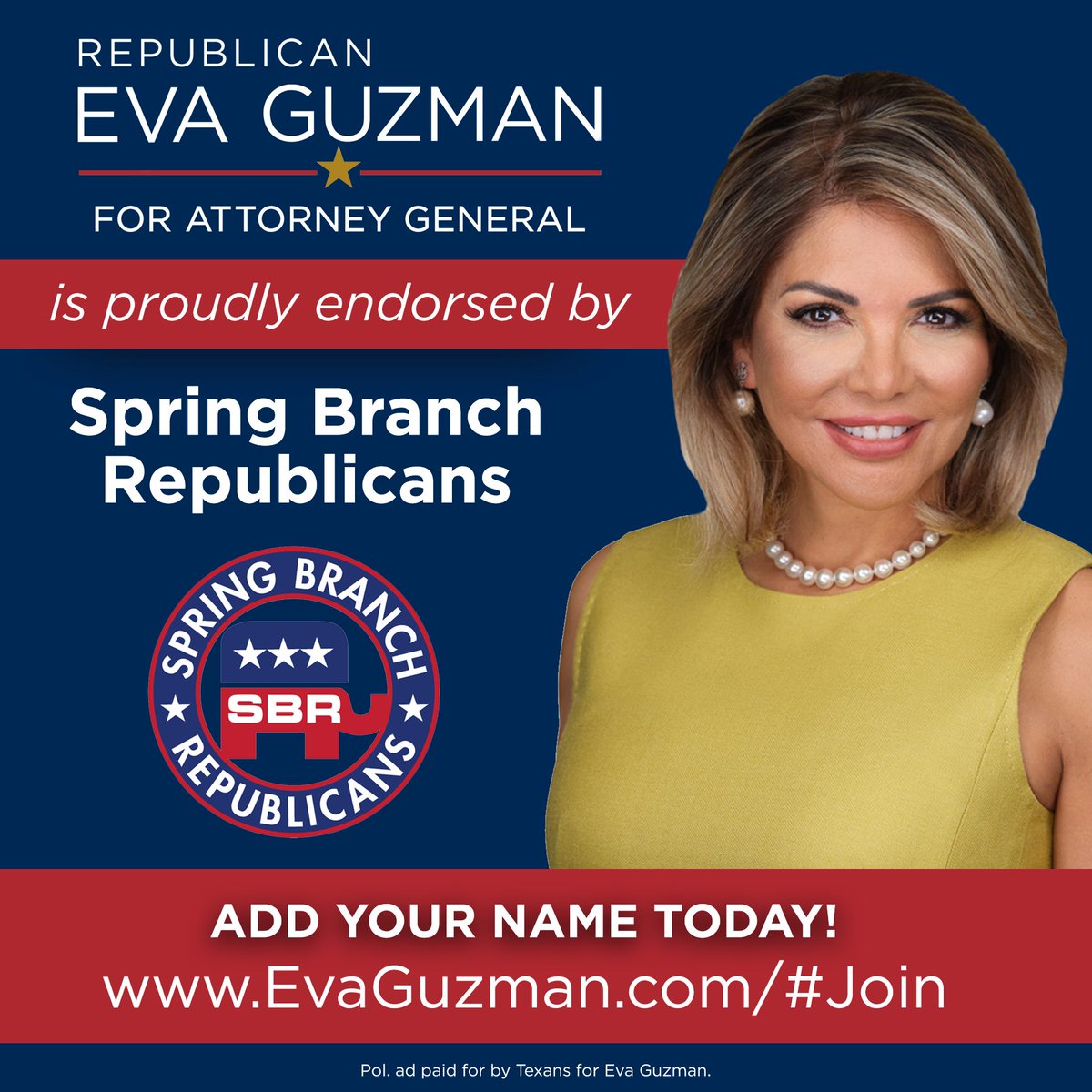 BJPolitics's tweet photo. Eva Guzman gets endorsement from Spring Branch Republicans #txlege #txag https://t.co/0uBEizJjsB https://t.co/Iyzj8sX5Yf