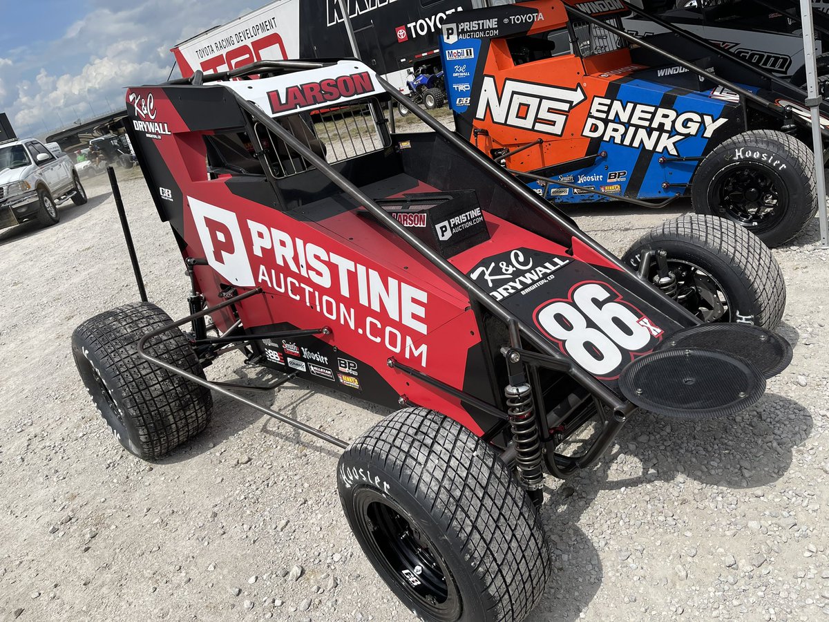 Walkapedia_'s tweet photo. Fresh off the #NOSvilleNationals title, @KyleLarsonRacin aims for another career-first.
He’s in a Midget for the first time since #ChiliBowl and he’s chasing his first #BC39 victory at @IMS this week.
Larson pilots the @_CBIndustries, @PristineAuction #86X this week! https://t.co/ccLlyDcAh8