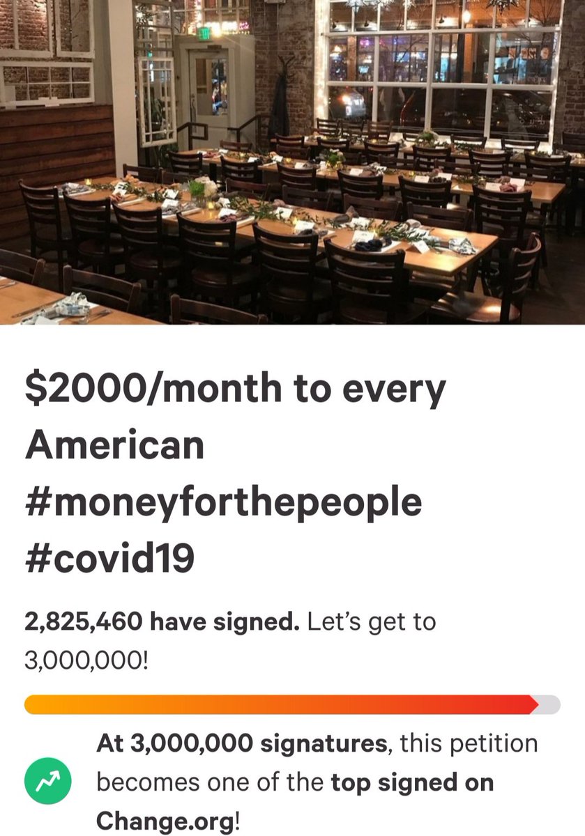 TM1Pickle's tweet photo. 2.8 Million have signed this petition and more are still signing it. So where is the help needed?
@POTUS @SenSanders @SpeakerPelosi @LeaderMcConnell @SenSchumer #USGovernment
#4thStimulusCheck #HelpTheAmericanPeopleNow #LosingFaithInGovernment https://t.co/Nu348gdKvi