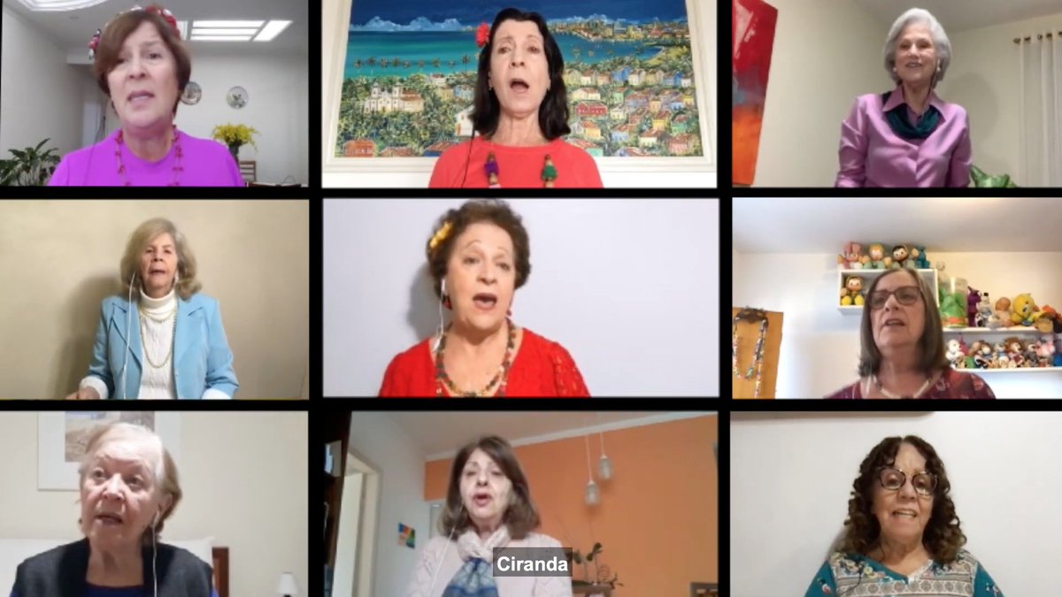 cmsesc's tweet photo. Hoje tem #tbt do Coral da Terceira Idade do @sescconsolacao. 

No vídeo (disponível em https://t.co/Hts8HRU3OT) você relembra nossos cantores apresentando Ciranda da Morena, especialmente para a internet.

#CentrodeMúsicaSesc #SescSP #Canto https://t.co/f25LYVlW5E