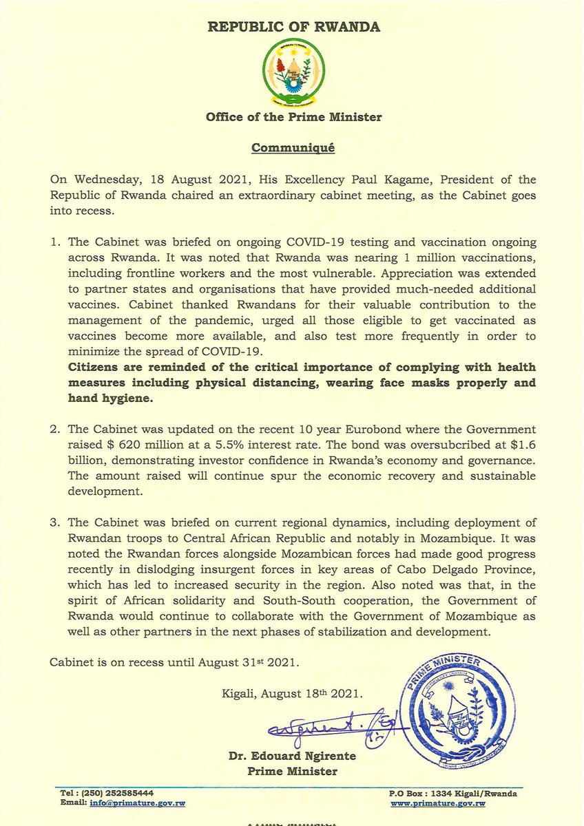 Office of the PM | Rwanda tweet media