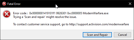 ConnorNee97's tweet image. Come on @Activision @ATVIAssist a load of players are reporting errors of game crashes in Season 5. When can we expect an official comment on this?