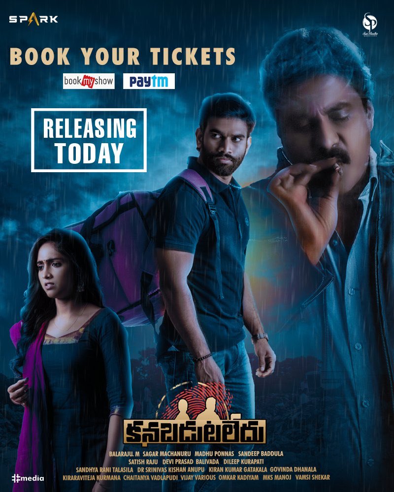 The day has come!🔥
#Kanabadutaledu🔍 releasing Today ONLY IN THEATRES💥
Book your tickets now &amp; enjoy the thriller🎟️
▶️ bit.ly/kblBMS
#KanabadutaleduGrandRelease
@Mee_Sunil @Actor_sukranth @vaishaliraj_03 <a href="/ACTOR_YUGRAM/">Yug Ram</a> <a href="/balarajum20/">BalarajuM</a> <a href="/madhuponnas/">Ponnanvs</a> @SparkSagar1 <a href="/SparkOttIn/">Spark OTT</a>