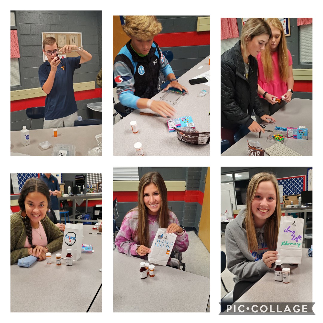 CCSRaiderHSE's tweet photo. First Pharmacy Lab Day! Labels and things@ccscte #CTEPOWER https://t.co/FcL6cS1s80