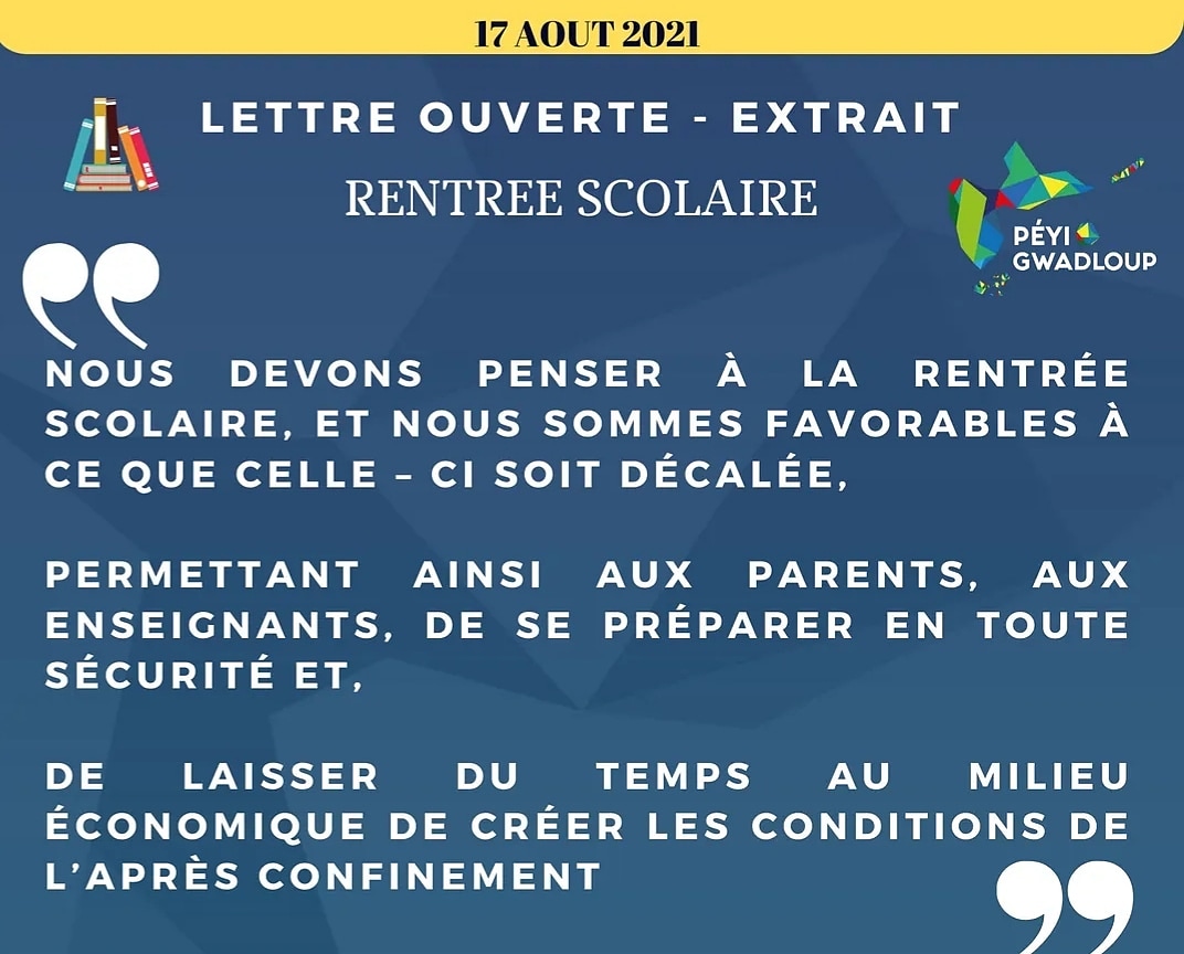 peyigwadloup's tweet photo. #rentreescolaire2021 #Rentree2021 
#guadeloupe https://t.co/OkreWT16o7