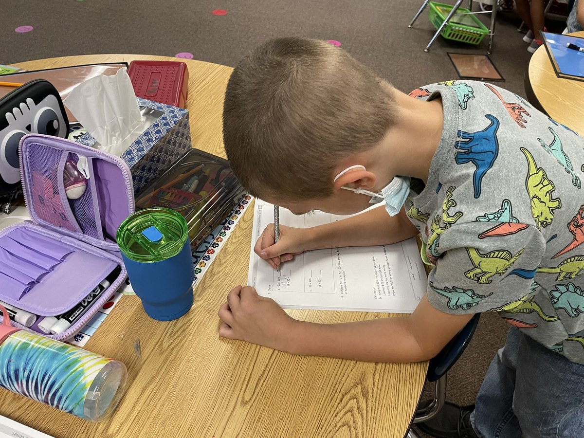 Heusner second graders are already showing off their math skills!  #HeusnerPride