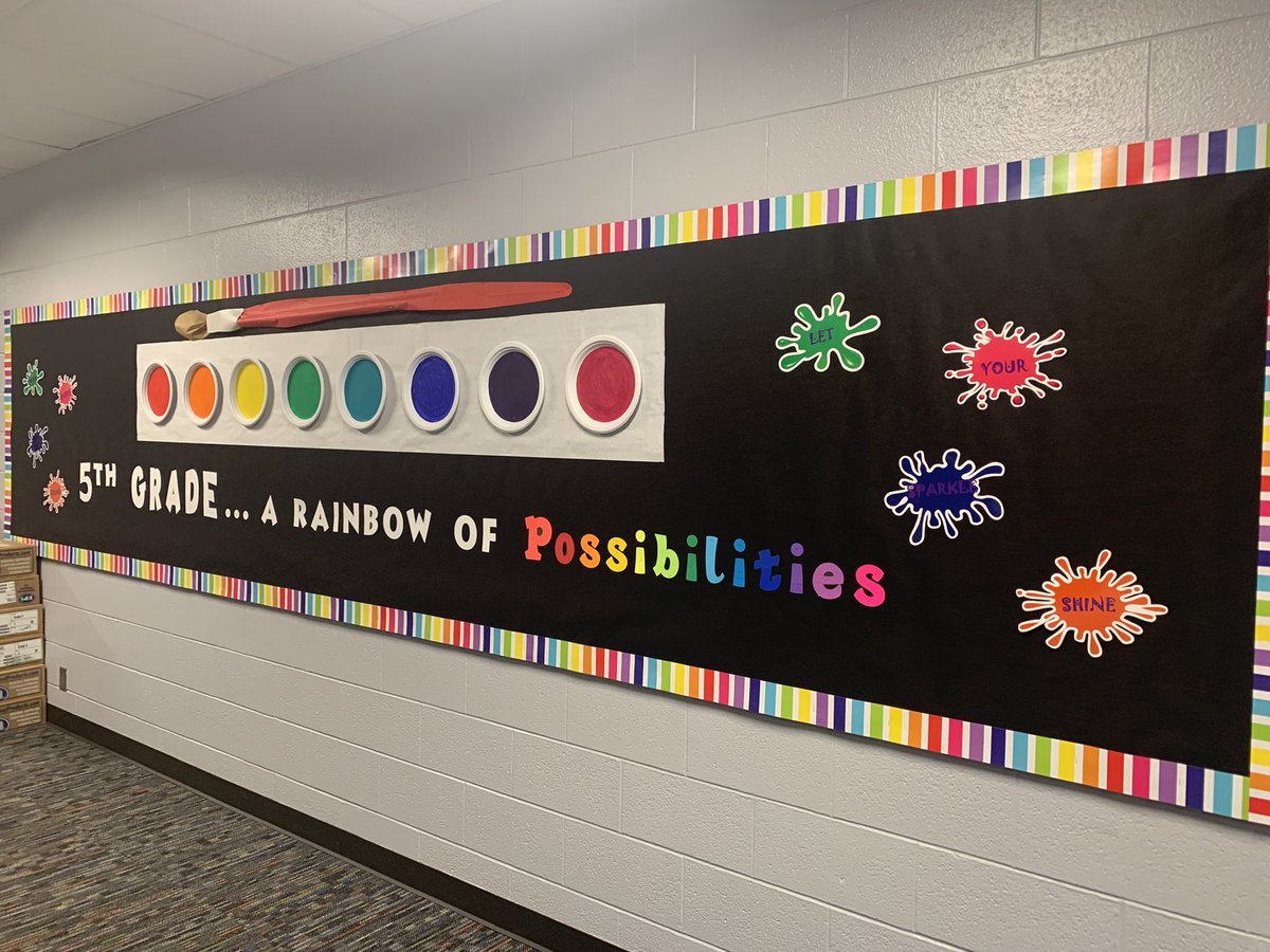Farthing_Amy's tweet photo. Love being immersed in the Rainbow of Possibilities this school year is bringing for everyone at Stilwell Elementary! @StilwellMustang #BVFirstDay https://t.co/hFyNjPOWSR