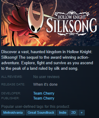 They added a release date for Silksong!!