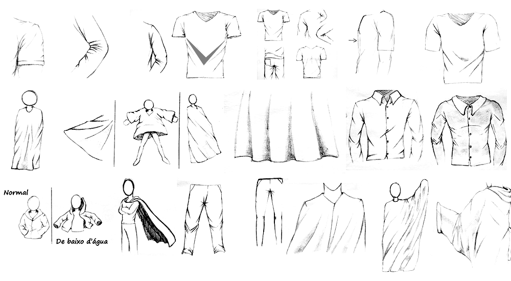 Leo Desenhista on X: Você sofre para desenhar roupas nos seus desenhos?  Não tá conseguindo desenhar as roupas dos seus personagens criados? Se  perde na hora de desenhar as dobras nos lugares