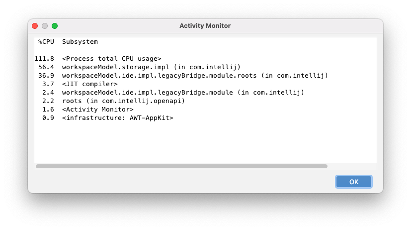 adamsnz's tweet photo. Android Studio was running at 100% CPU all the time after upgrading to Arctic Fox - looks like running a legacy workspace model was the culprit. Removing the project and re-importing it fixed it for me (make sure to remove it from the "recents" list). #AndroidDev https://t.co/cD2zxYn1sH