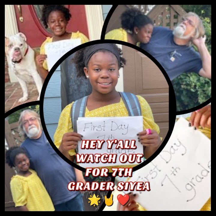 fertbottom's tweet image. Look who's a #7thGrader #SiyeaYouRock 🌟🤘❤️