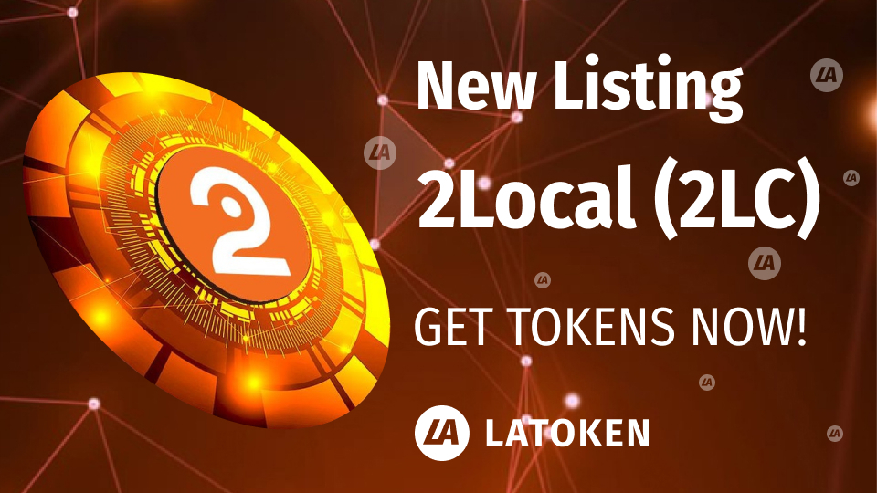Latoken_cex's tweet photo. You can now trade 2local 2LC on #LATOKEN

@2local1 is a loyalty platform powered by its own blockchain that supports local-2-local and sustainability and is fully ERC-721 compatible.

Learn more and trade 2LC on LATOKEN App📲 https://t.co/ViqEpxoxhU