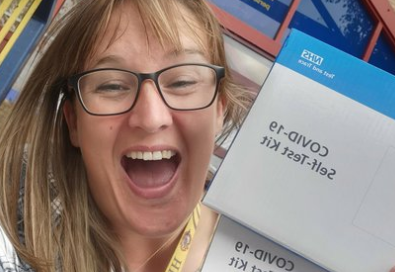 Our PSO Team <a href="/KhsPso/">KHS-PSO TEAM 😁</a> were out and about distributing lateral flow Covid tests today. If you missed out, please collect your kit from the base, next to Guidance. Stay safe ... keep testing.