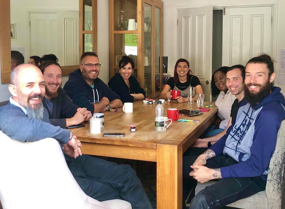 Nearly all of us all together again!!! Just one missing! 
There’ll be no escape next time Michael 😝