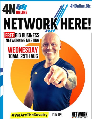 FREE ONLINE NETWORKING
Meeting with 50+ attendees
10AM on the 25th August 
<a href="/BradBurton/">Brad Burton</a> guest speaking
Hurry, not many places left
Register here 👇
networkcentral.biz/4n-event/16286…

  #WeAreTheCavalry #OnlineNetworking <a href="/1NetworkingHQ/">1Networking</a> @NetworkingHQ