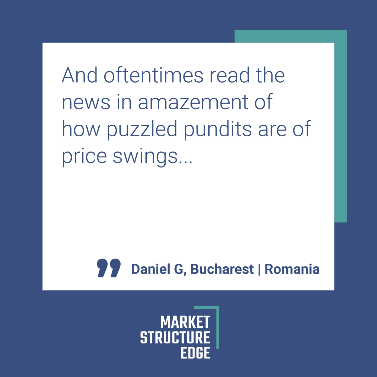 EdgeStructure's tweet image. And we have 100% focus on you... We&apos;re always so grateful to our loyal subscribers and their kind words. Pt. 1 

Sign up for a FREE 14-day trial here: rb.gy/nwtvtm

#MSE #MarketStructureEDGE #CustomerReviews #CustomerFeedback #Reviews #Testimonial #ClientTestimonial