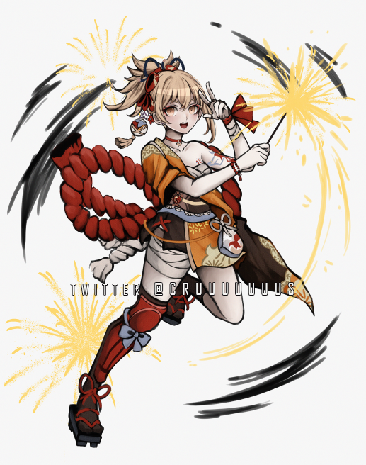 boo_tao_(genshin_impact) ,胡桃|フータオ(原神) 「Genshin Impact x Danganronpa artsyle ✨😳」|Criis-chan 🌸のイラスト