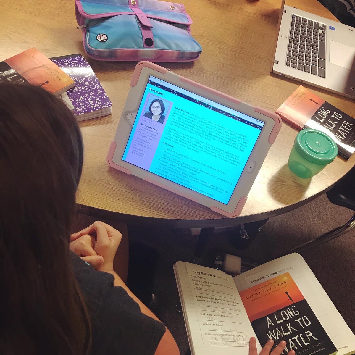 mschrzanowski's tweet photo. Absolutely LOVED setting the scene for our A Long Walk To Water novel study by learning some background knowledge about the country of Sudan, author @LindaSuePark &amp; the inspiring Salva Dut 🤩💻 🇸🇩📖💧 #alongwalktowater #fierceinfourth #novelstudy #byod #inquirylesson https://t.co/leEg6Wl76G