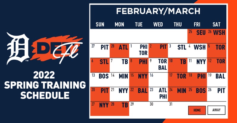 Detroit Tigers Schedule